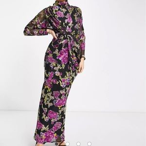 ASOS design floral printed maxi dress